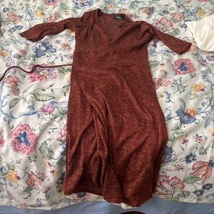 Lulu’s autumn wrap dress